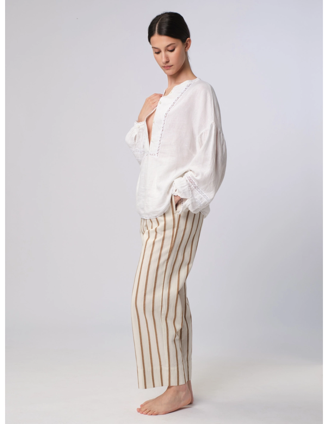 Camicia inserti pizzo